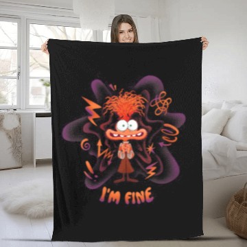 Discover Disney Pixar Inside Out 2 I'm Fine Emotional Anxiety Poster Baseball Tees Fleece Blankets