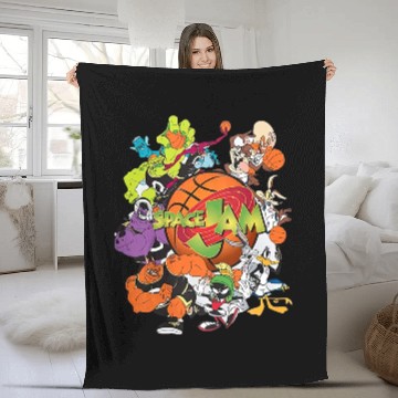 Discover Space Jam Tune Squad Marvin & Bugs Bunny Fleece Blankets