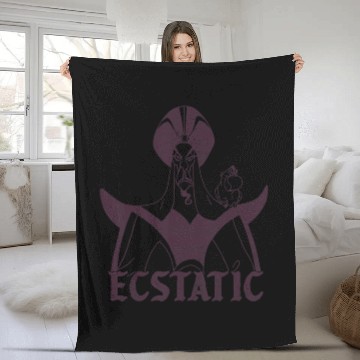 Discover Disney Aladdin Jafar Lago Ecstatic Look Graphic Fleece Blankets