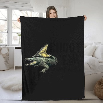 Discover Swamp People "Choot 'Em!" Fleece Blankets
