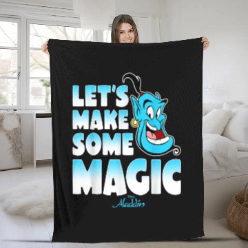 Discover Disney Aladdin Genie Lets Make Some Magic Gradie Baseball Tees Fleece Blankets