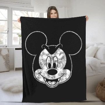 Discover Disney Mickey Mouse Vampire Fangs Baseball Tees Fleece Blankets