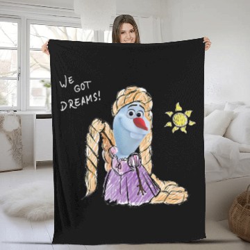 Discover Disney Olaf Presents Tangled Rapunzel We Got Dreams Fleece Blankets Fleece Blankets