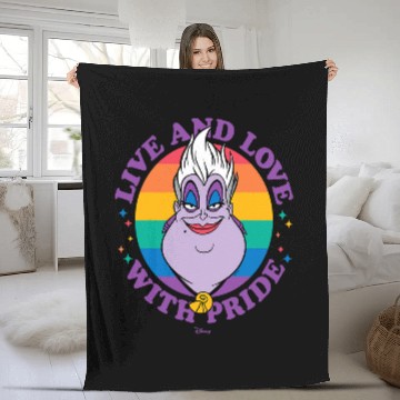 Discover Disney Villains Ursula Live And Love With Pride 3D Fleece Blankets