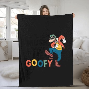 Discover Disney - Music Makes Me Goofy Fleece Blankets