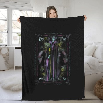 Discover Disney Sleeping Beauty Maleficent Floral Tarot C Fleece Blankets