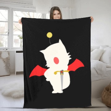 Discover Final Fantasy Mog the Moogle - Moogle - Fleece Blankets