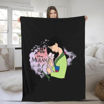 Discover Disney Princess - Mulan Cherry Blossoms Fleece Blankets