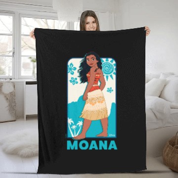 Discover Disney Princess - Moana Baseball Tees Fleece Blankets