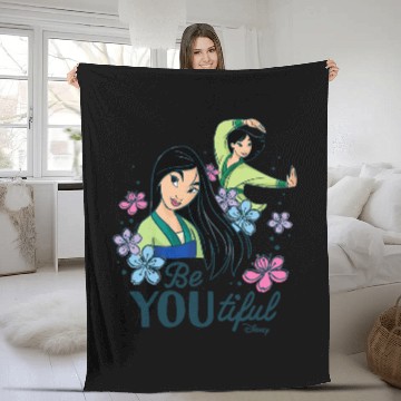 Discover Disney Princess - Be Youtiful Mulan Baseball Tees Fleece Blankets