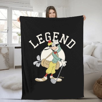 Discover Disney - Legend Goofy Baseball Tees Fleece Blankets