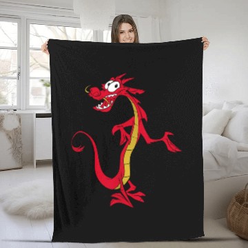 Discover Disney Mulan Mushu Dragon Fleece Blankets Zip Fleece Blankets