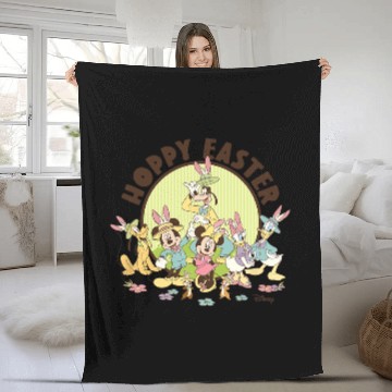 Discover Disney - Hoppy Easter Baseball Tees Fleece Blankets
