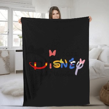 Discover Disneyy 2022 Family Vacation Fleece Blankets