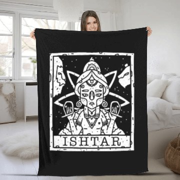 Discover Astronauts Ancient Astronauts Tarot Sumerian Deity Ishtar Gothic Fleece Blankets