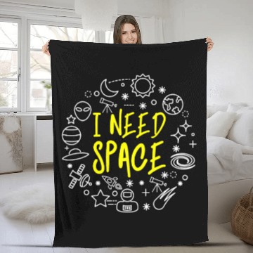 Discover Astronomy Lover vintages I Need Space Retro Space Solar System Astronomy Fleece Blankets