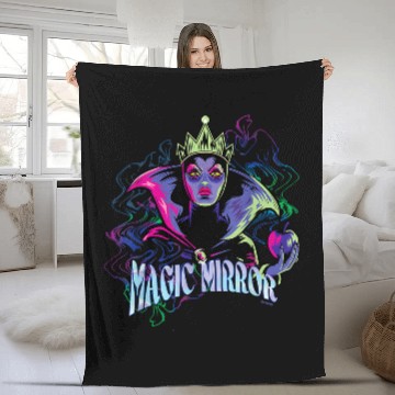 Discover Disney Villains Evil Queen Magic Mirror Illustrated Zip Fleece Blankets