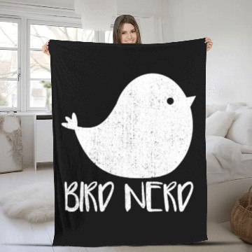 Discover Avid Birder Birdwatching Bird Nerd 1 Fleece Blankets
