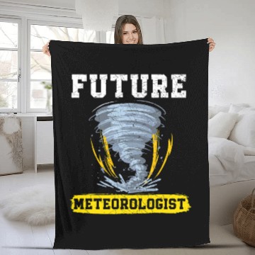 Discover Future Meteorologist Meteorology Tornado Storm Weather Fleece Blankets