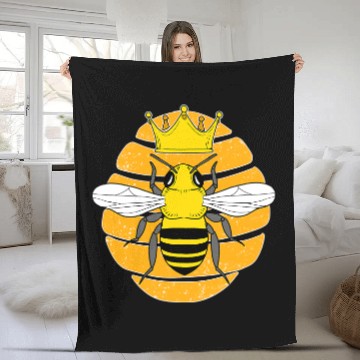 Discover Bee Beekeeping Retro Bee Hive Beekeeping Gift Beekeeper Bee Gift 98 Beekeeper Fleece Blankets