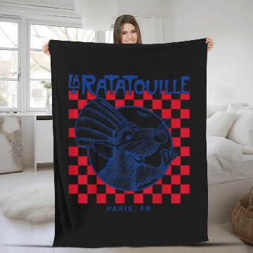 Discover Disney Pixar Ratatouille Remy Paris Checkerboard Fleece Blankets