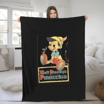 Discover Disney Pinocchio  Portrait Fleece Blankets