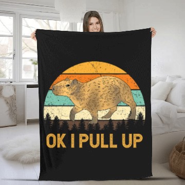 Discover capybaras Lover Ok I Pull Up capybaras 10 Fleece Blankets