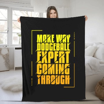 Discover FUNNY DODGEBALL EXPERT Fleece Blankets