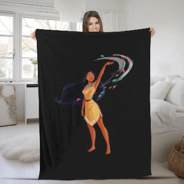 Discover Disney Princess Classic Pocahontas Baseball Tees Fleece Blankets