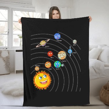 Discover Astronomy Lover Solar System Planets Astronomy Space Science Girls Boys 11 Fleece Blankets