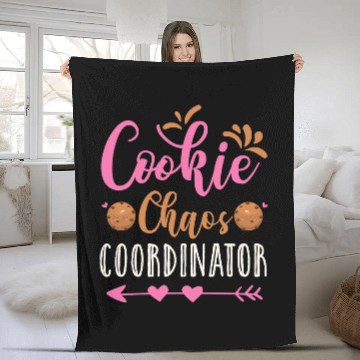 Discover Funny Scout For Girls Cookie Chaos Coordinator Women Gift Fleece Blankets