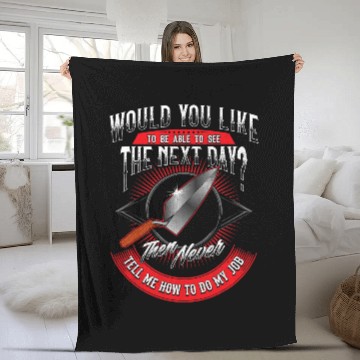 Discover Bricklayer Bricks Mason Would You Like To Live To See The Next Day Fleece Blankets