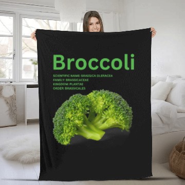 Discover Broccoli Lover Team Broccoli Vegan Vegetarian Broccoli Fleece Blankets