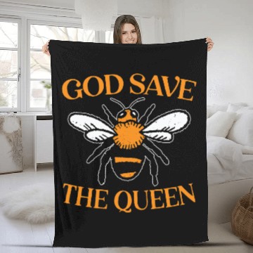 Discover Bee Beekeeping Womens God Save The Queen Beekeeping Bee Beekeeper Apiarist Beekeeper Fleece Blankets