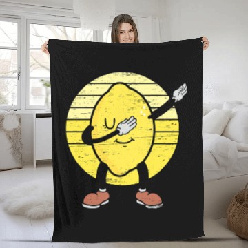 Discover Dabbings Lemon Lemon Fruit Sweetened Drink Fleece Blankets