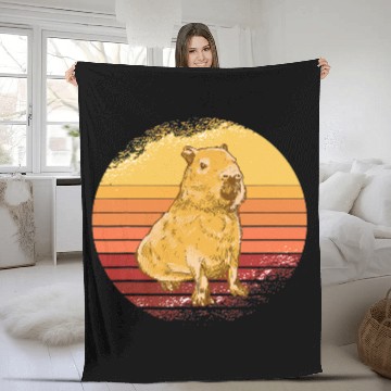 Discover capybaras Lover Nice capybaras Design Fleece Blankets