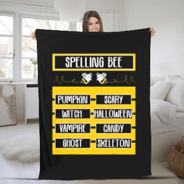 Discover Bee Beekeeping Spelling Bee Pun Halloween Costume for Teachers 423 Beekeeper Fleece Blankets