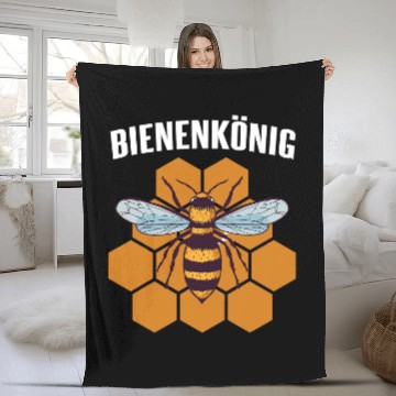 Discover Bee Beekeeping Bumble Bee Wild Bee Honey Bee Drones Bee Beekeeper Fleece Blankets