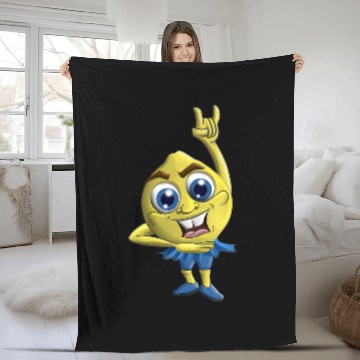 Discover Dancing Lemon Fleece Blankets