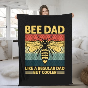 Discover Bee Beekeeping Cool Beekeeping Art Men Dad Bee Hive Keeping Honey Beekeeper 43 Beekeeper Fleece Blankets