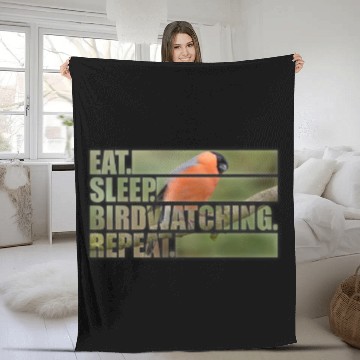 Discover Birder Birding Bird Nerd Funny Bird Watching 6 Fleece Blankets