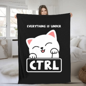 Discover Cat Paws Programmer Developer Coder Computer Science Nerd Fleece Blankets