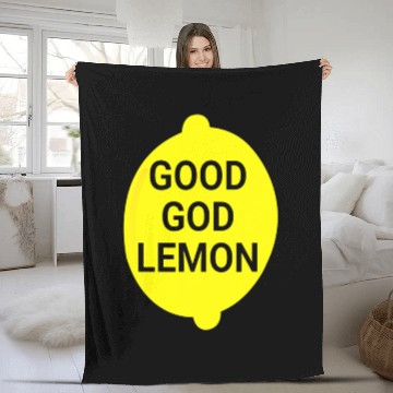 Discover Good God Lemon Fleece Blankets