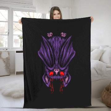 Discover Halloween Scary Horrorcontest Boo Skeletons Bat Wings Fleece Blankets