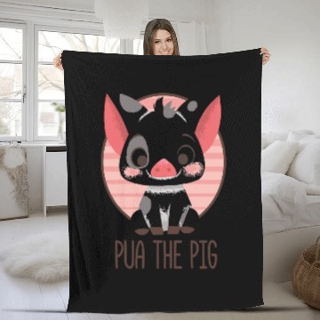 Discover Disney Moana Pua The Pig Graphic Hawaiians Fleece Blankets