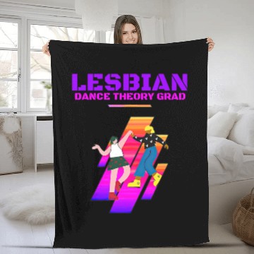 Discover Lesbian Dance Theory Grad Pride Month Apparel Fleece Blankets