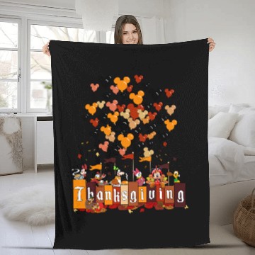 Discover Disney Thanksgiving Baseball Jerseys Fleece Blankets