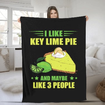 Discover Key Lime Pie Maybe Like 3 People Lemon Florida Pie Tart Fleece Blankets