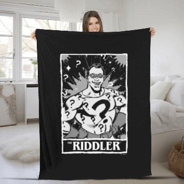 Discover DC Comics Halloween The Riddler Tarot Poster Fleece Blankets