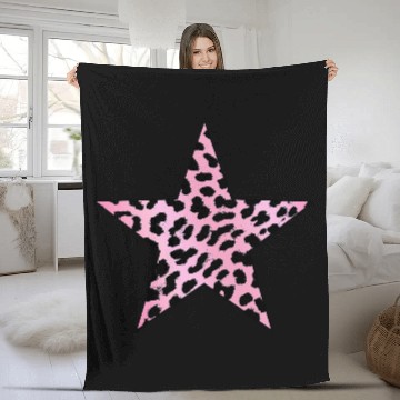 Discover Leopard Pattern Light Pink Burlesque Animal Print Cheetah Fleece Blankets
